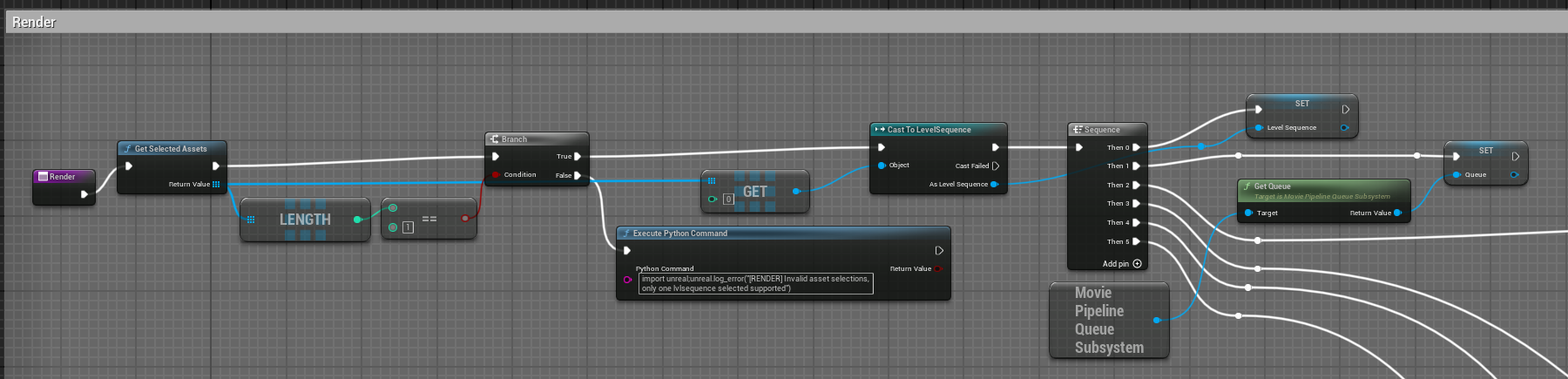 Detect Selected asset