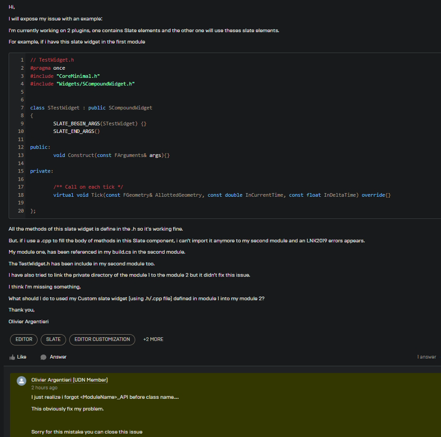 Post screenshot